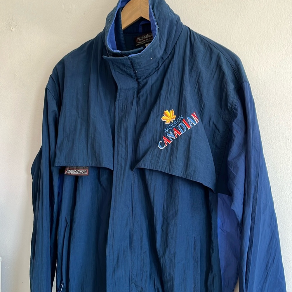 Vintage Molson Canadian Windbreaker Jacket / Large / 90s